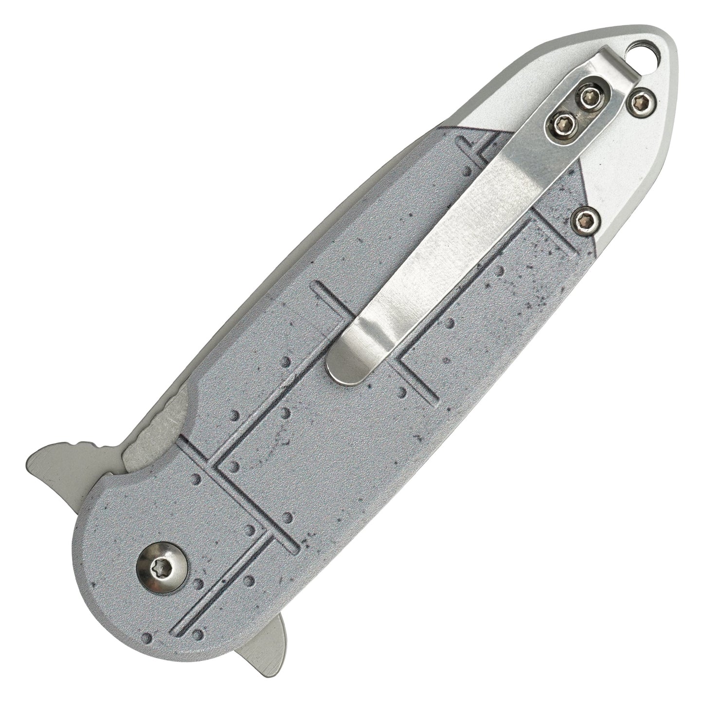 Wartech - Silver Atomic Bomb 7.25” | Spring Assisted Pocket Knife