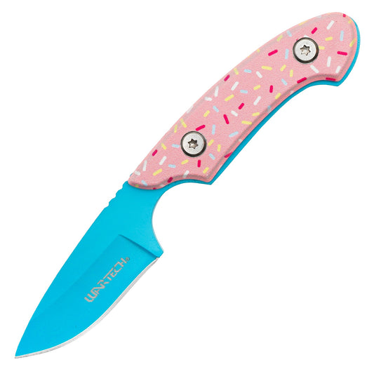 Wartech / Sweet Treats - 5.5" Blue & Pink Sprinkles | Fixed Blade Knife