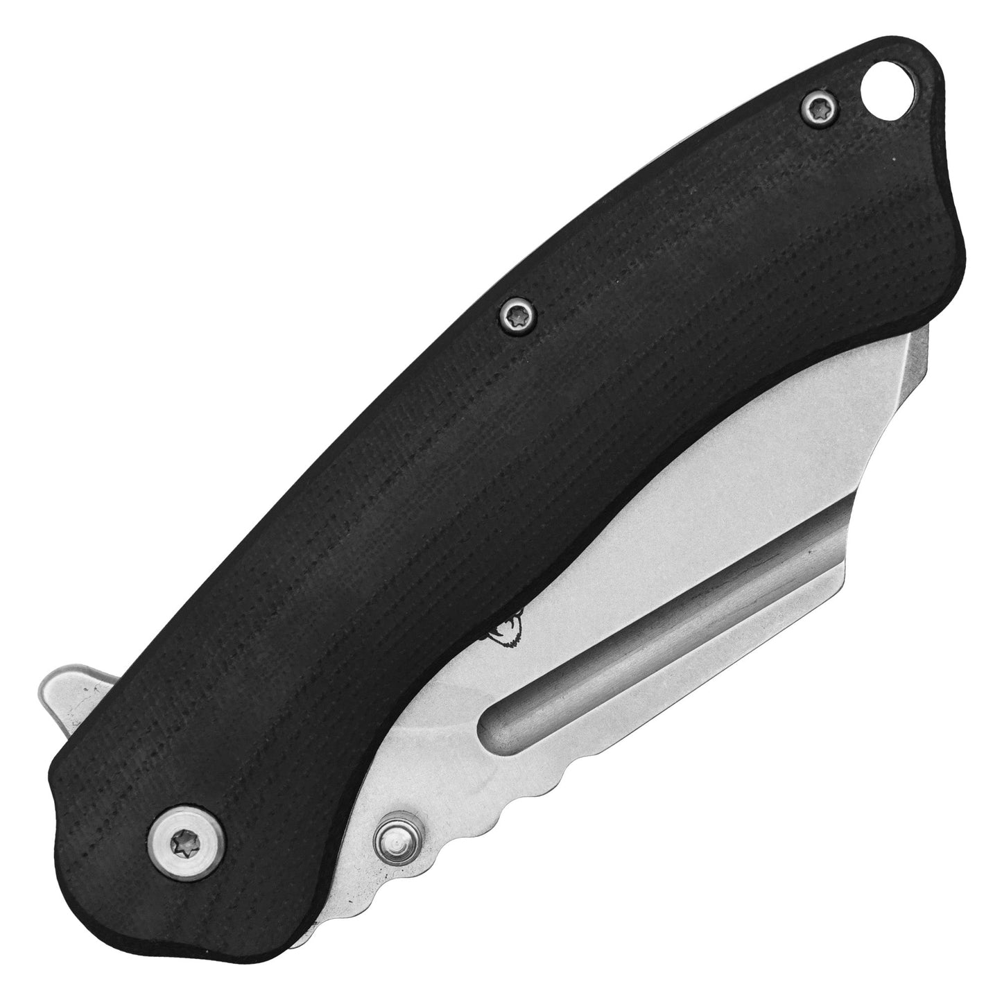Buckshot Knives - 8" Black D2 Cleaver | Ball Bearing Pocket Knife