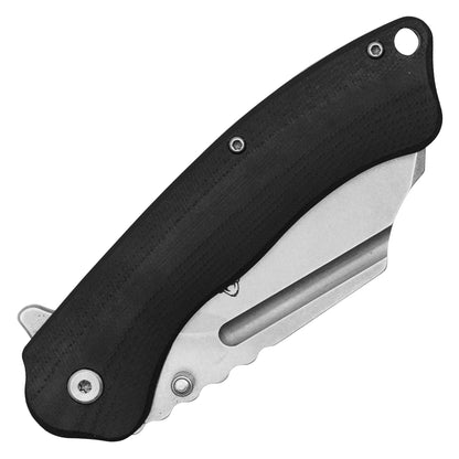 Buckshot Knives - 8" Black D2 Cleaver | Ball Bearing Pocket Knife