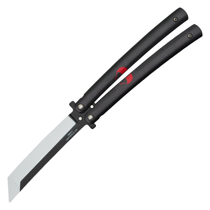 Naruto - 8.5" Sasuke's Black Sword of Kusanagi | Balisong Butterfly Trainer Knife