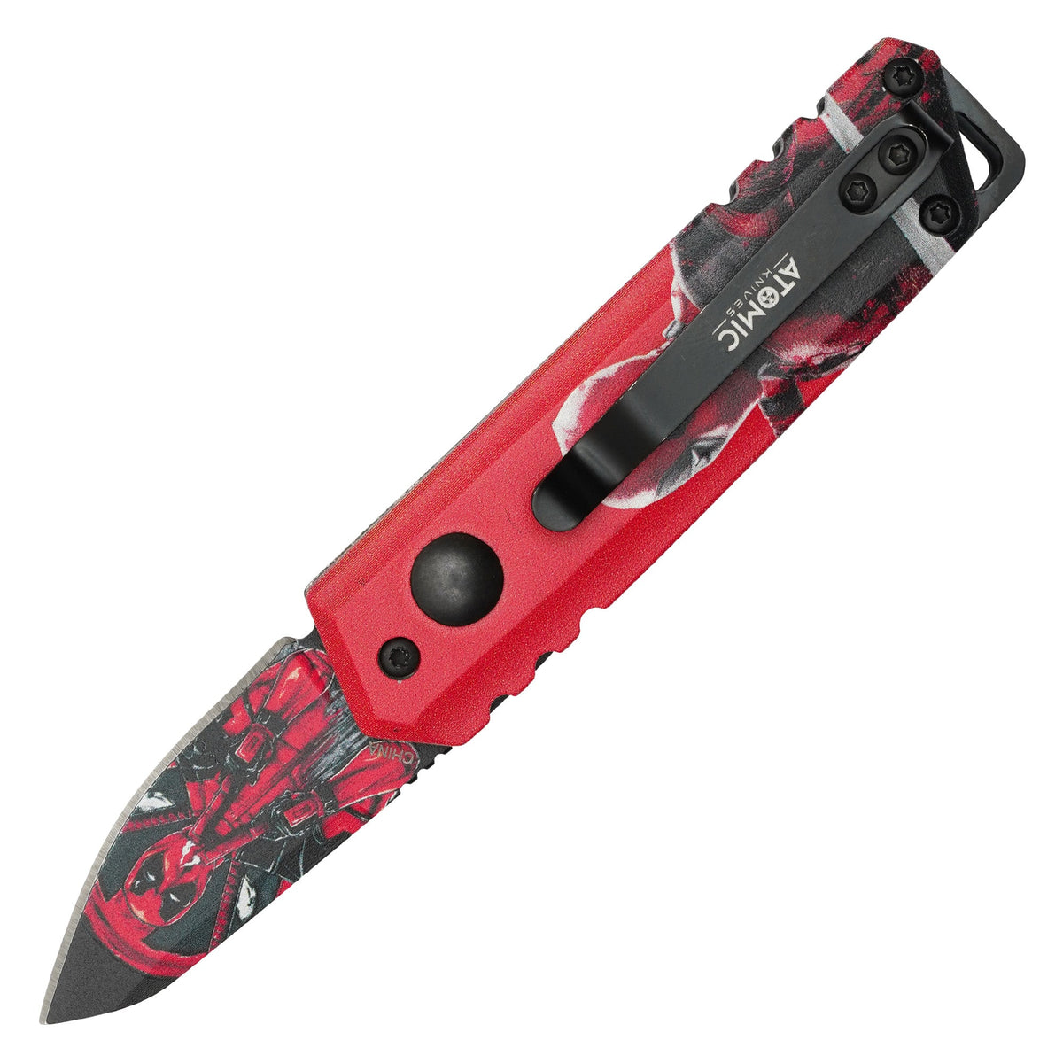 Atomic Knives - 5” Deadpool | Push Button Pocket Knife – Lost Blades