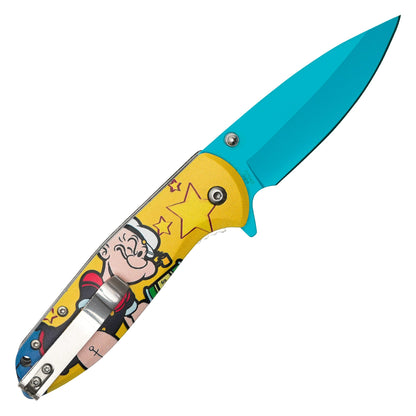 Popeye the Sailor Man - 7.5” Popeye Power | Spring Assisted Pocket Knife