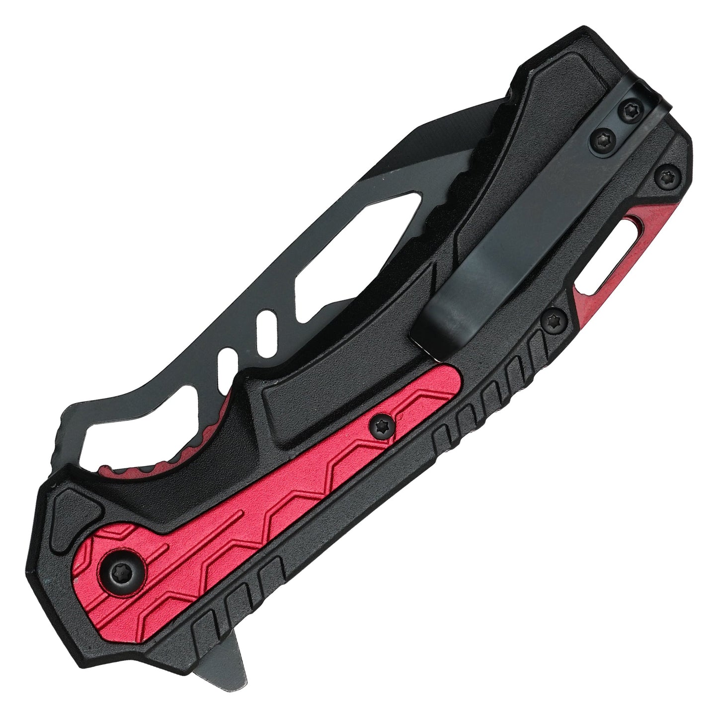 Wartech - 8.25" Tactical Red | Spring Assisted Pocket Knife