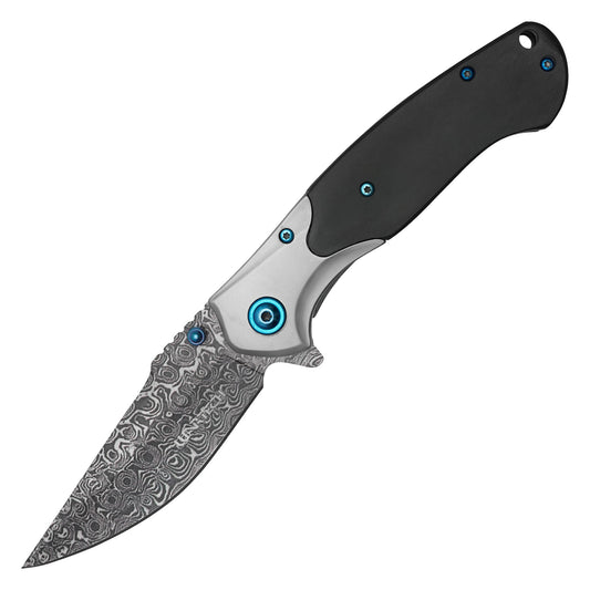 Wartech - 8” Black Wood | Spring Assisted Pocket Knife