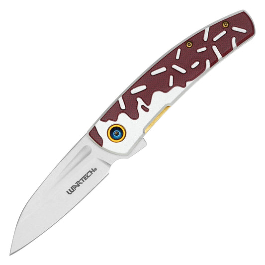 Wartech / Sweet Treats - 7.25" Frosted Chocolate Sprinkles | Spring Assisted Pocket Knife