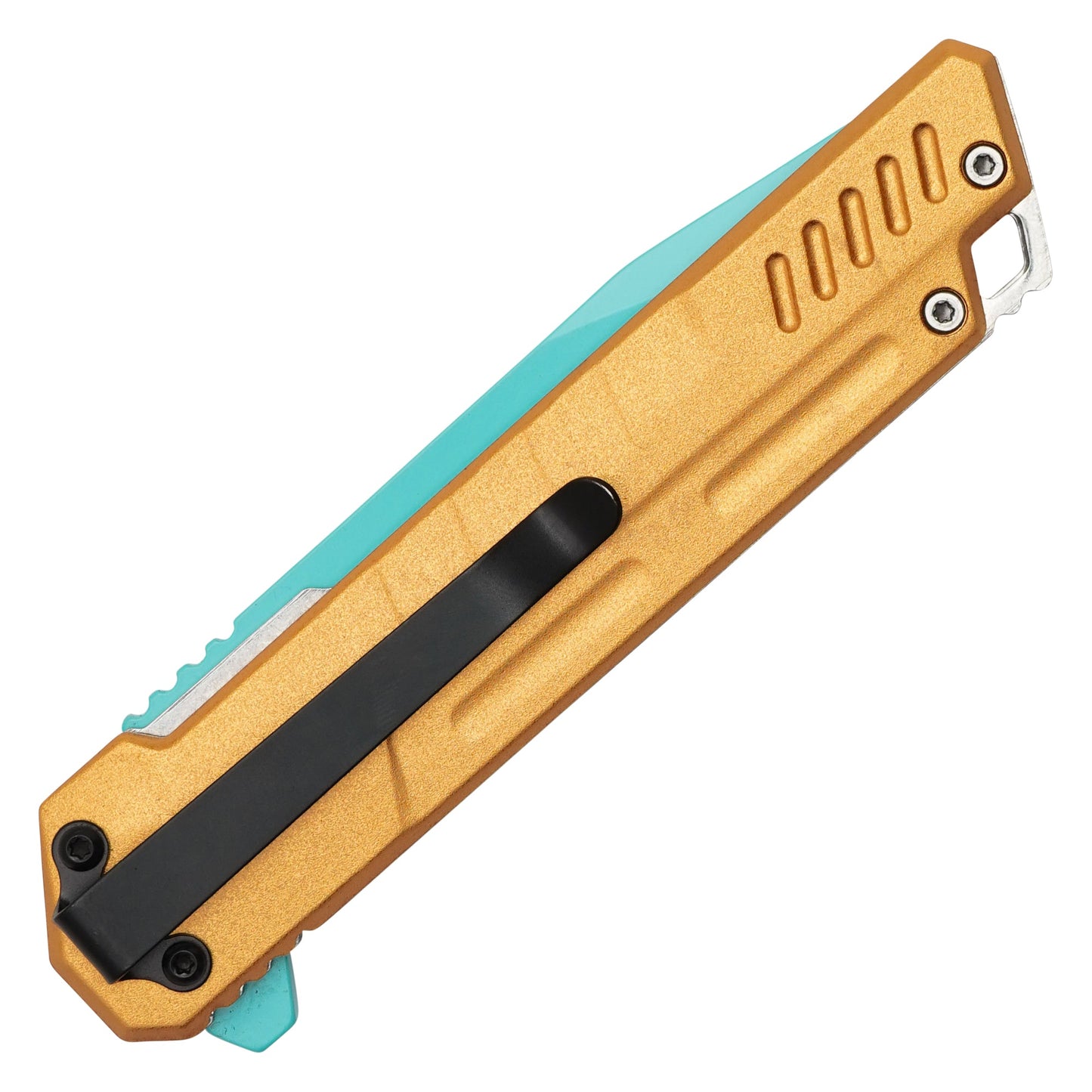 Wartech – 7.75" Blue & Gold | Spring Assisted Pocket Knife
